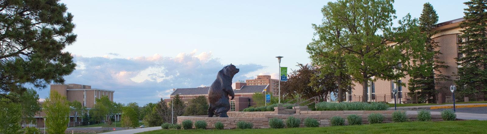 Bear Statue located outside the University Center